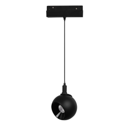 Κρεμαστό Φωτιστικό Μαγνητικής Ράγας IONAP1230B 48V DC 12W 3000K 1000Lm 36° Osram RA90 10x13,4cm Black Aca