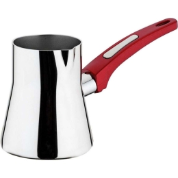 Μπρίκι ISF00301003 330ml Silver-Red Isfa Metal Ανοξείδωτο Ατσάλι