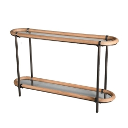 Κονσόλα JAM108 131x36x81cm Clear-Brown Espiel