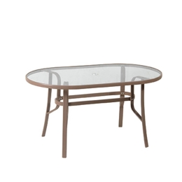 Τραπέζι Οβάλ 154561 Brown 90X160X75cm