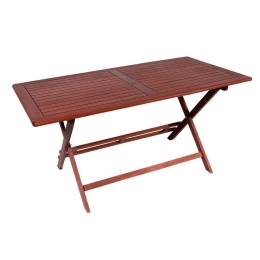 Τραπέζι Παραλ/μο 203471 Brown/Red 80χ150χ75cm