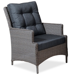 Πολυθρόνα Rattan Hamburg 223918 70x82x95cm Grey