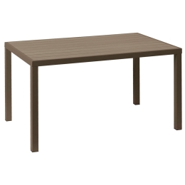 Τραπέζι Παραλ/μο Με Polywood 223931 134x74x72cm Brown