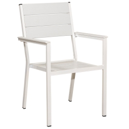 Πολυθρόνα Αλουμινίου Με Polywood 223936 56x54x90cm White