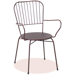 ΠολυΘρόνα Μεταλλική Στοιβαζόμενη 22538 55x58x89cm Brown