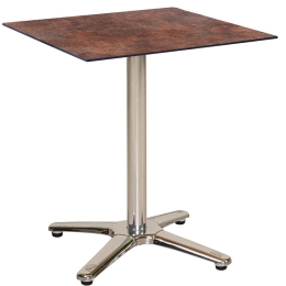Τραπέζι Τετράγωνο Hpl 23966 60x60x75cm Beige-Brown