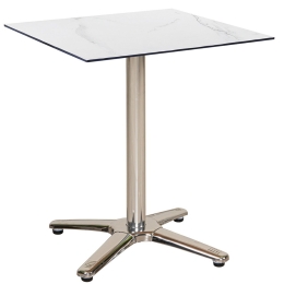 Τραπέζι Τετράγωνο Hpl 23970 60x60x75cm Beige-White