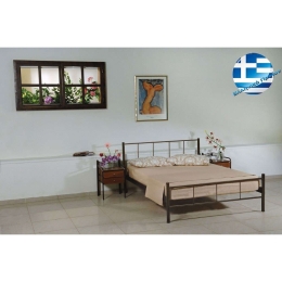 Κρεβάτι Μεταλλικό Απιστία Υπέρδιπλο 158x208 4677 Bronze Υπέρδιπλo Μέταλλο