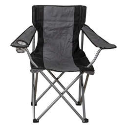 Καρέκλα Camping Μεταλλική Πτυσ/νη DC5002-G 49x82x88cm Black-Grey