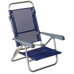 Πολυθρόνα-Ξαπλώστρα Πτυσ/νη LT-C103A BLUE 66x60x28/84cm Blue-Grey