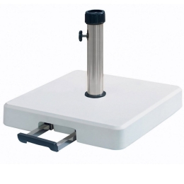 Βάση Ομπρέλας 35 kgr Με Λαβή Και Ρόδες 50Χ50 cm LTH35-W White