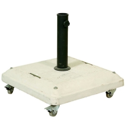 Βάση Ομπρέλας Τσιμεντένια Με Ρόδες NTH37W 50x50cm White
