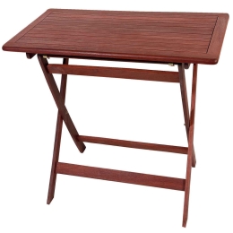 Τραπέζι Παραλ/μο Πτυσσόμενο T5027-CR Brown Red 70X100X75cm
