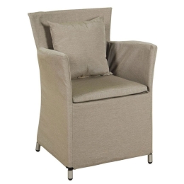 Πολυθρόνα Tulip Chair 02B Beige 58x62x82cm