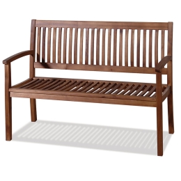 Καναπές Ξύλινος Διθέσιος VAL 2 AC 120x62x82cm Brown Διθέσιος