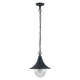 Φωτιστικό Οροφής Pavia LANT-PAVIA-S1 1xE27 60W 26x98cm Black Intec