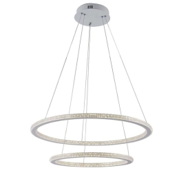 Φωτιστικό Οροφής Bryant LED-BRYANT-S2 54W Led Φ60-40cm 150cm White Luce Ambiente Design Aluminium