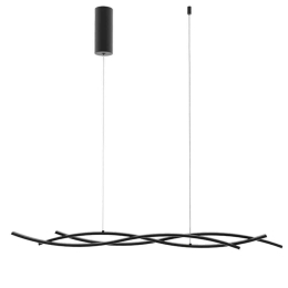 Φωτιστικό Οροφής Kinetic LED-KINETIC-S-NER 40W Led 118x105cm Black Luce Ambiente Design Αλουμίνιο