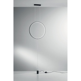 Φωτιστικό Δαπέδου Led-Portal-PT-NER Led 2400lm 3000K/4000K/6500K 400x50x6cm Black Luce Ambiente Design