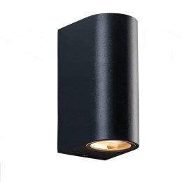 Φωτιστικό Tοίχου - Σποτ LG2202GU10B 2x35W GU10 IP65 Black Aca