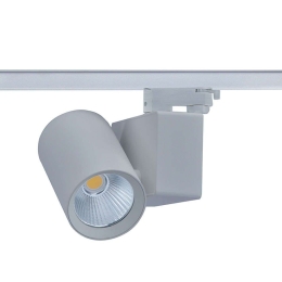Σποτ Ράγας 4 Καλωδίων LISOR2030G4 Φ7,5x12x22cm Led 2000lm 20W 3000K Grey Aca