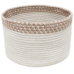 Καλάθι Αποθήκευσης Kilo LOR-BSK-KILO-TOF Φ40x25cm Toffee Lorena Canals Βαμβάκι-Πολυέστερ
