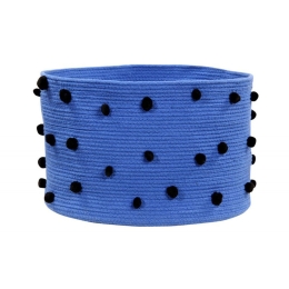 Καλάθι Αποθήκευσης Με Ponpon LOR-BSK-PEB-KLEIN Blue-Natural 30Χ45Χ45Cm Lorena Canals Βαμβάκι