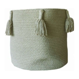 Καλάθι Αποθήκευσης Woody LOR-BSK-WOODY-OLV Olive 30X30Cm Lorena Canals Βαμβάκι-Μικροφίμπρα