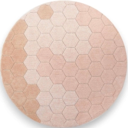 Χαλί Honeycomb LOR-C-COMB-ROS Rose Round Lorena Canals 140X140cm Round