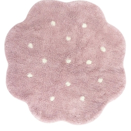 Χαλί Παιδικό Mini Biscuit Vintage Nude LOR-C-MI-BIS-VNU Pink-White Lorena Canals 90Χ130cm