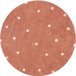 Χαλί Παιδικό LOR-C-RDOT-CHS Dot Chestnut 140X140 Round Lorena Canals 140X140cm Round