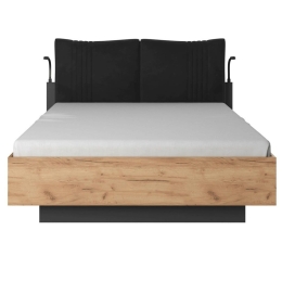 Κρεβάτι Διπλό Με Αποθηκευτικό Χώρο Deco (Για Στρώμα 160x200cm) L_Deco_13 180x227x105cm Anthracite-Na Διπλό
