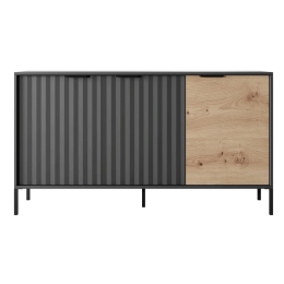 Μπουφές Rave L_RV_21_3d_c 153x82x40cm Anthracite-Natural