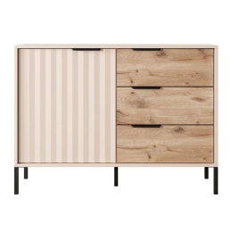 Μπουφές Rave L_RV_21s_b 104x82x40cm Beige-Natural