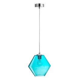 Φωτιστικό Οροφής Κρεμαστό 01022 E27 23x14cm Blue Luma