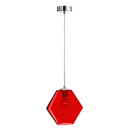 Φωτιστικό Οροφής Κρεμαστό 01022 E27 23x14cm Red Luma