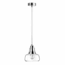 Φωτιστικό Οροφής Κρεμαστό 03104 E27 18x17cm Transparent Luma