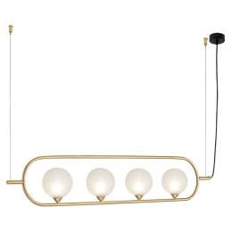 Φωτιστικό Οροφής - Ράγα 01184-05 G9 95x20cm Gold Luma