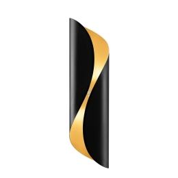 Φωτιστικό Τοίχου 01186 2xG9 15x52cm Black-Gold Luma