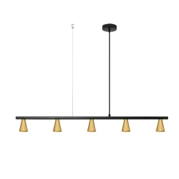Φωτιστικό Οροφής - Ράγα 01202-12BR GU10 95x10cm Gold Luma