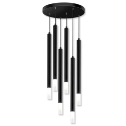 Φωτιστικό Οροφής Κρεμαστό 01224-13 G9 40cm Black Luma