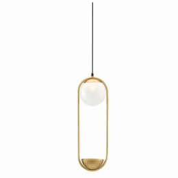 Φωτιστικό Οροφής Κρεμαστό Με Κασπώ 01266 G9 20x55cm Gold Luma