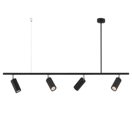 Φωτιστικό Οροφής - Ράγα 01276-09BR GU10 100x70cm Black Luma