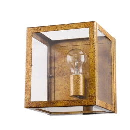 Φωτιστικό Τοίχου 01016-14 E27 17x15cm Oxidized Gold Luma