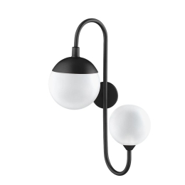 Φωτιστικό Τοίχου 01139 2xG9 30x50cm Black Luma
