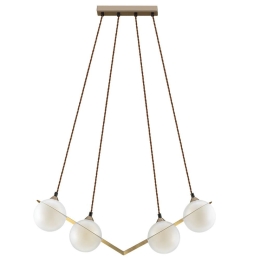Φωτιστικό Οροφής - Ράγα 01154-08V 4xG9 70x30cm Gold Luma
