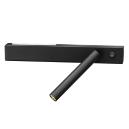 Φωτιστικό Τοίχου 01327 LED 2W 3000K 160 Lm & Ledstrip 30x4cm Black Luma
