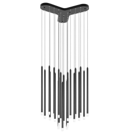 Φωτιστικό Οροφής Κρεμαστό 01090-24 2W 3000K LED 80lm/Stick Black Luma