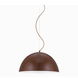 Φωτιστικό Οροφής Κρεμαστό 100-09830-03 E27 D35cm Brown Leather Luma
