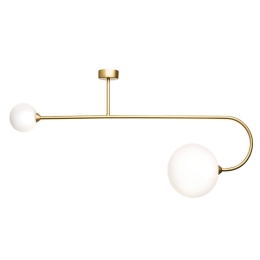 Φωτιστικό Οροφής - Πλαφονιέρα 01347 2xG9 100x50cm Gold Luma